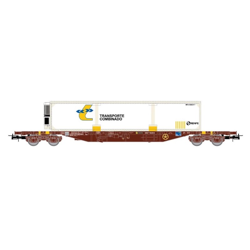 Carro MMC3 con contenitore refrigerato "Transporte Combinado", RENFE. ELECTROTREN HE6080