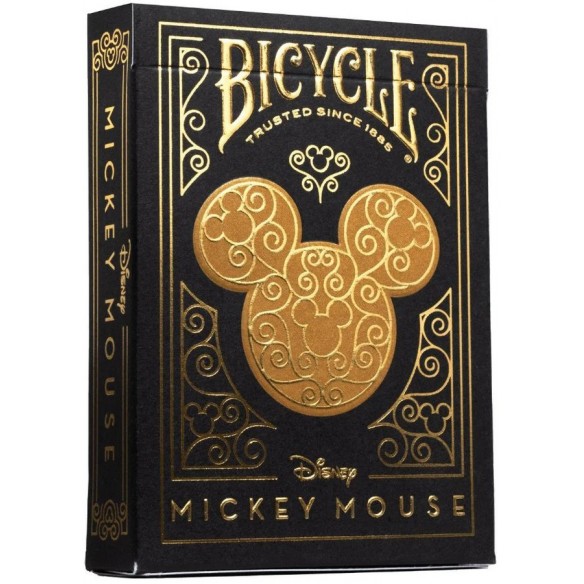 Carte da Poker - Bicycle Black and Gold Disney Mickey Mouse