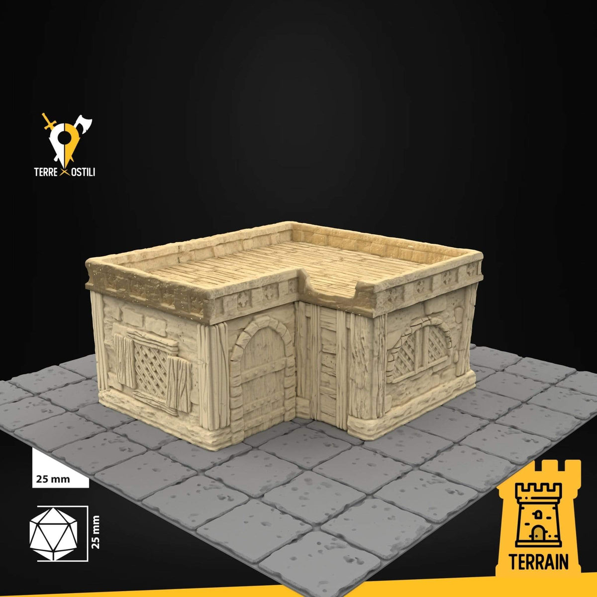 Casa contadino deserto sabbia edificio fantasy scenico