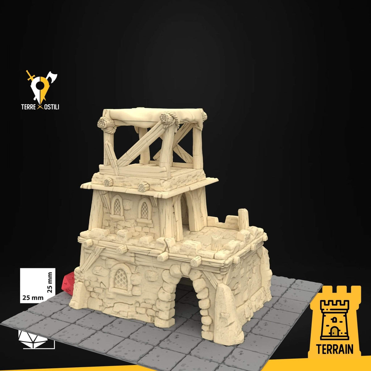 Casa nobile deserto sabbia edificio fantasy scenico