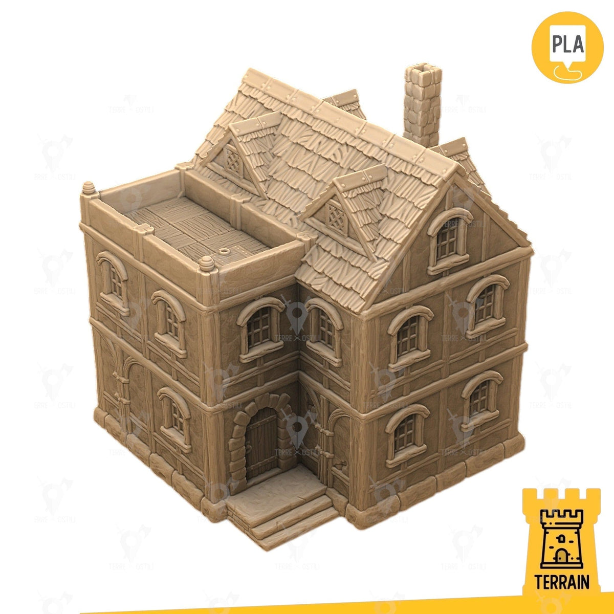 Casa nobile sindaco maniero città edificio fantasy scenico