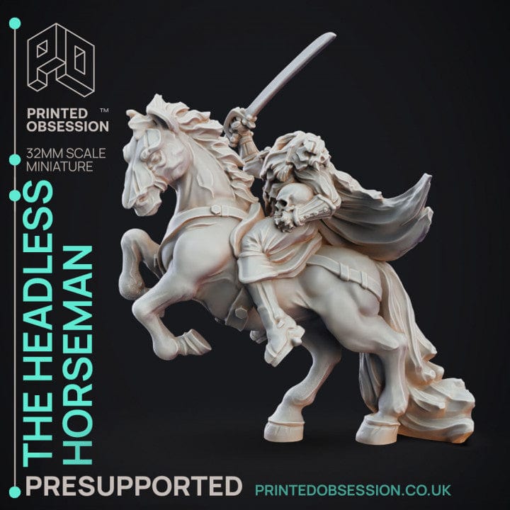 Cavaliere senza testa non morto incubo redivivo miniatura 3D resina