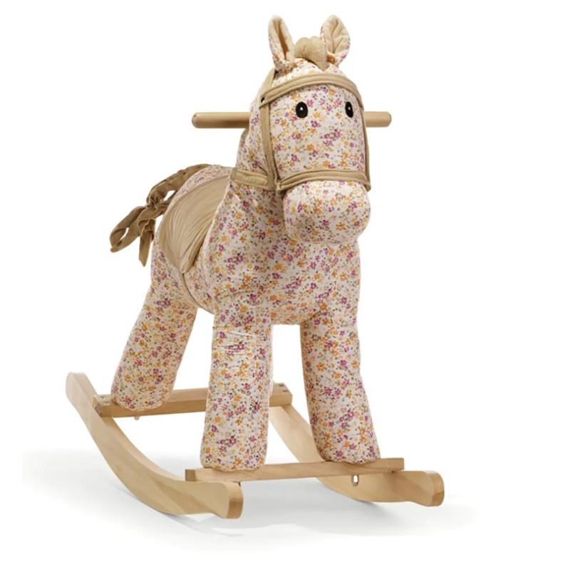 Cavallino a Dondolo fiorato Plush & company 02425