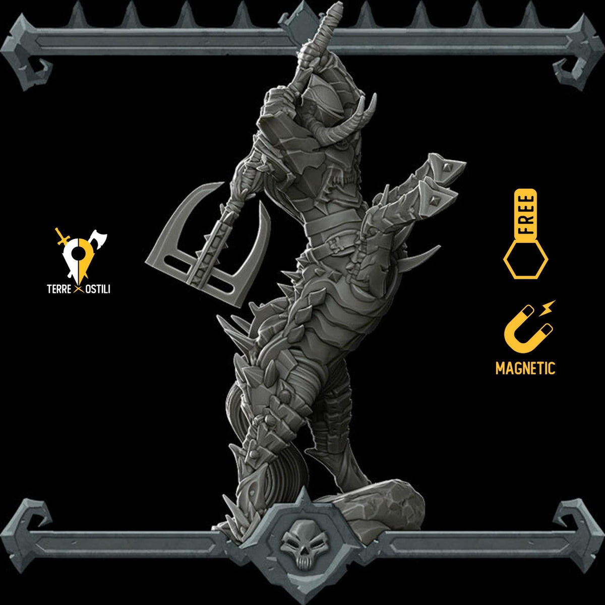 Centauro forgiato costrutto miniatura