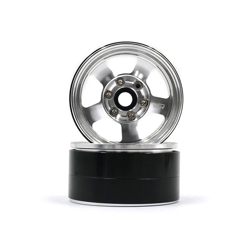 CERCHI PER SCALER YEAH RACING 1.9 x SCALER IN ALLUMINIO CNC 5 Raggi BEADLOCK (2)