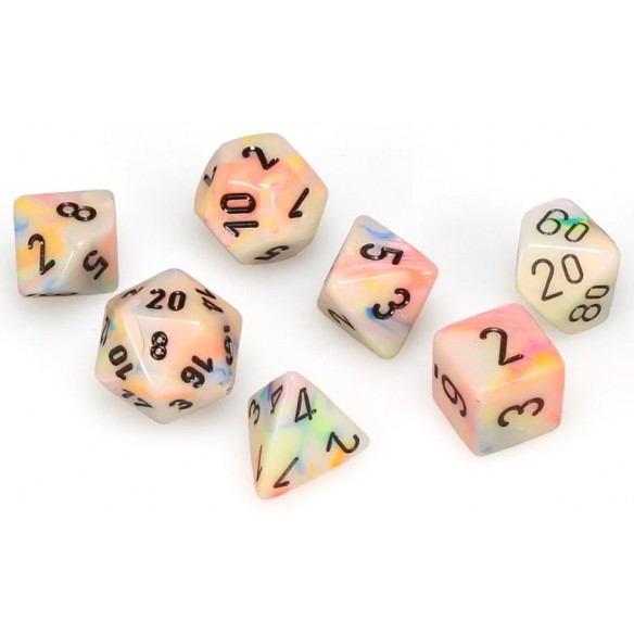 Chessex - Set 7 Dadi - Festive Circus/Black