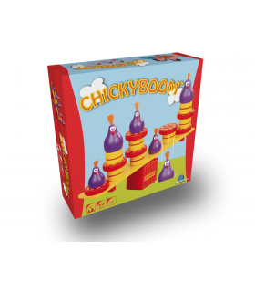 Chicky Boom - Gioco di Abilità Educativo per Famiglie, 2-4 Giocatori, Età 4+, 10 Minuti di Divertimento - Oliphante
