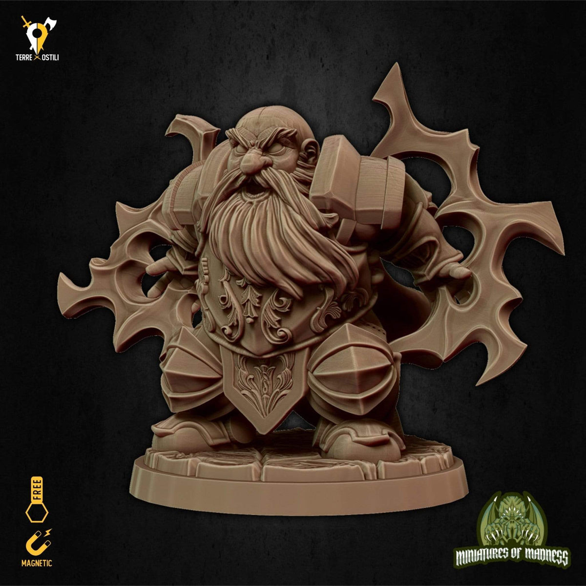 Chierico nano divino guerriero miniatura