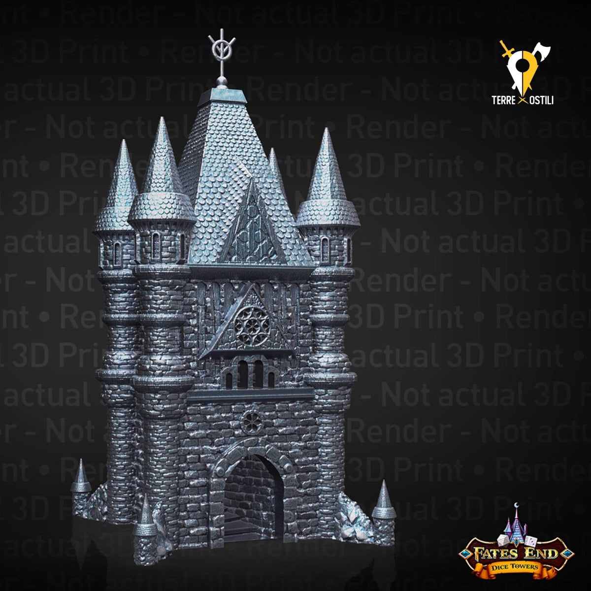 Chierico sacerdote Torre lancia dadi dicetower