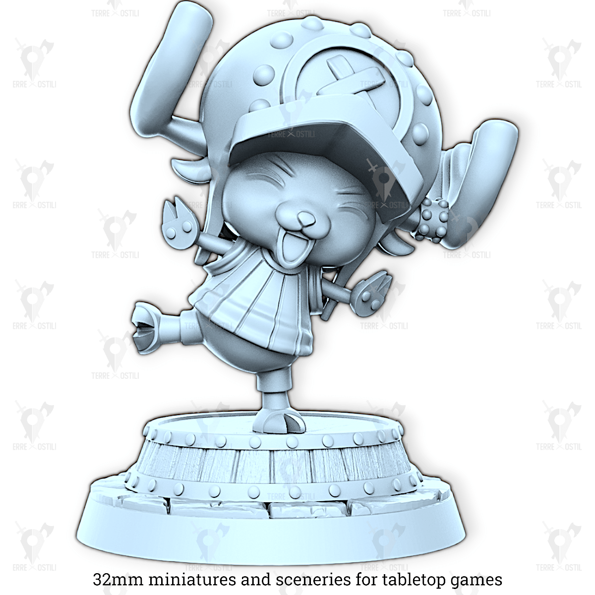 Chopper mutaforma renna pirata guerriero monaco alchimista onep | miniatura 3D resina | Terre Ostili