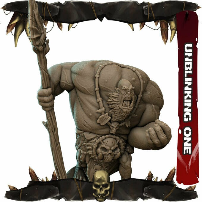 Ciclope ogre delle colline polifemo miniatura 3d resina