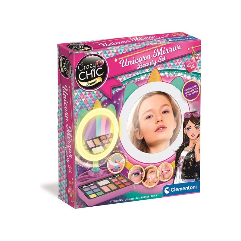CLEMENTONI CRAZY CHIC SPECCHIO UNICORNO,ANNI 6+