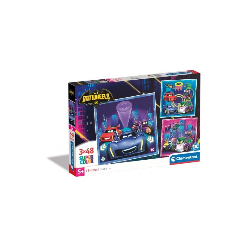 CLEMENTONI PUZZLE BATWEELS 3X48, ANNI 5+