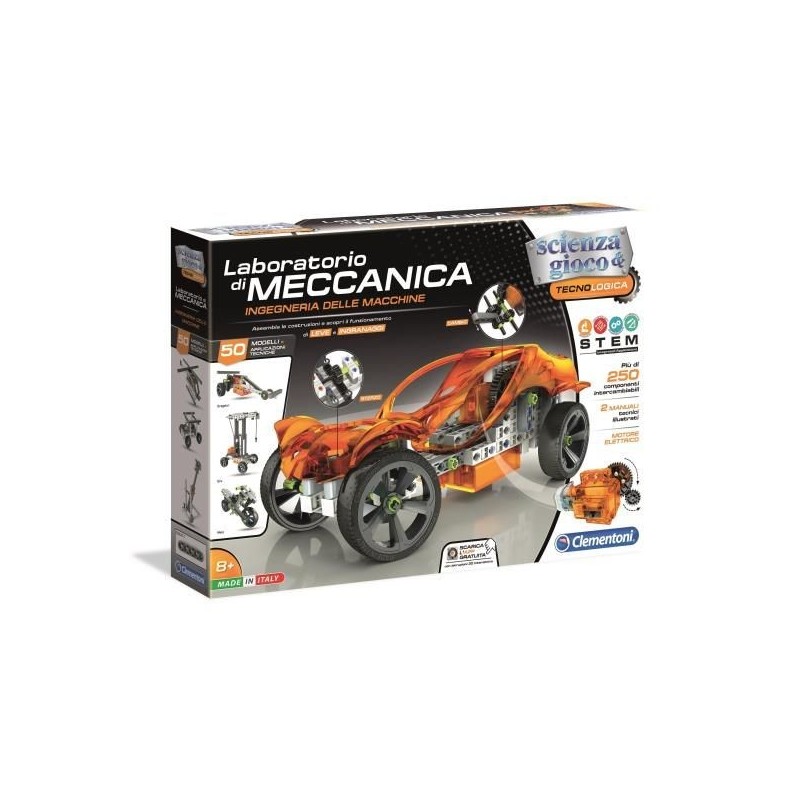 CLEMENTONI SCIENZA E GIOCO MECHANIC, INGENIERIA DELLE MACCHINE, ANNI 8+