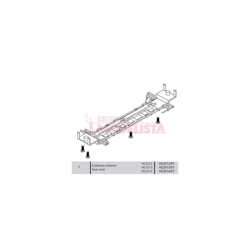 Ponte inferiore. RENFE 309 ELECTROTREN - Repuestos HE2012/07