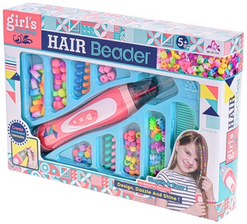 Parrucca per capelli - treccia con pettine + 8 tipi di ornamenti