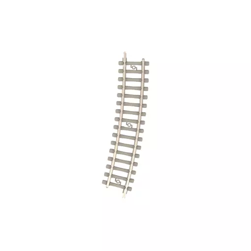 Traversina curva in calcestruzzo - Minitrix 14511 - N 1/160 - Codice 60 - Raggio 261,8 mm - 2R