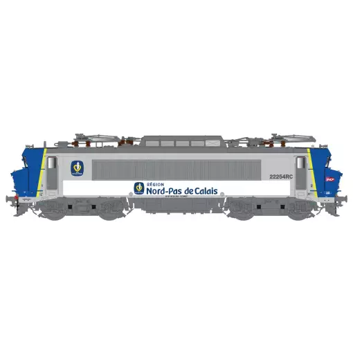 Locomotive électrique BB 22254RC, livrée Nord-Pas de Calais, dépôt de Lens - LS Models 10941 - HO 1/87 - SNCF - Ep VI - Analogique - 3R