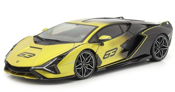 Bburago 1:18 TOP Lamborghini Sián FKP 37 giallo
