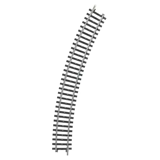 Binario curvo non zavorrato - Marklin 2231 - HO 1/87 - Codice 83 - Binario K - Angolo 30° - Raggio 424,6 mm - 3R