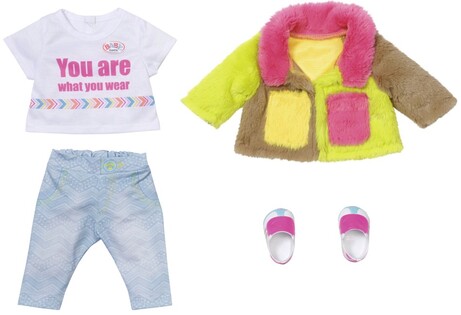 Baby Born Set con cappotto colorato Deluxe, 43 cm