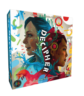 Decipher - Gioco di Parole Strategico per 2-4 Giocatori, Deduzione e Creatività, 10+ Anni, Asmodee