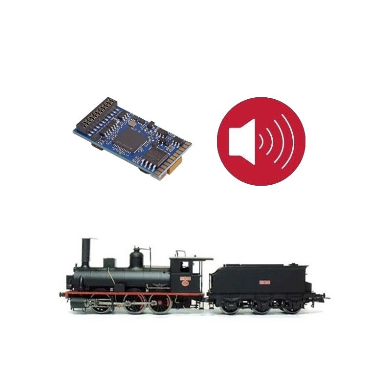 Decoder con suono per locomotiva 030. ETM ER301/030_21S