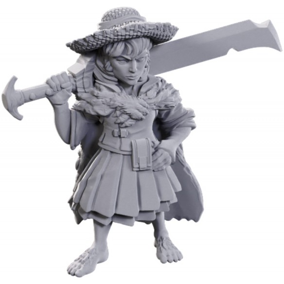 Deep Cuts Miniatures - Female Halfling Magus Low-Level