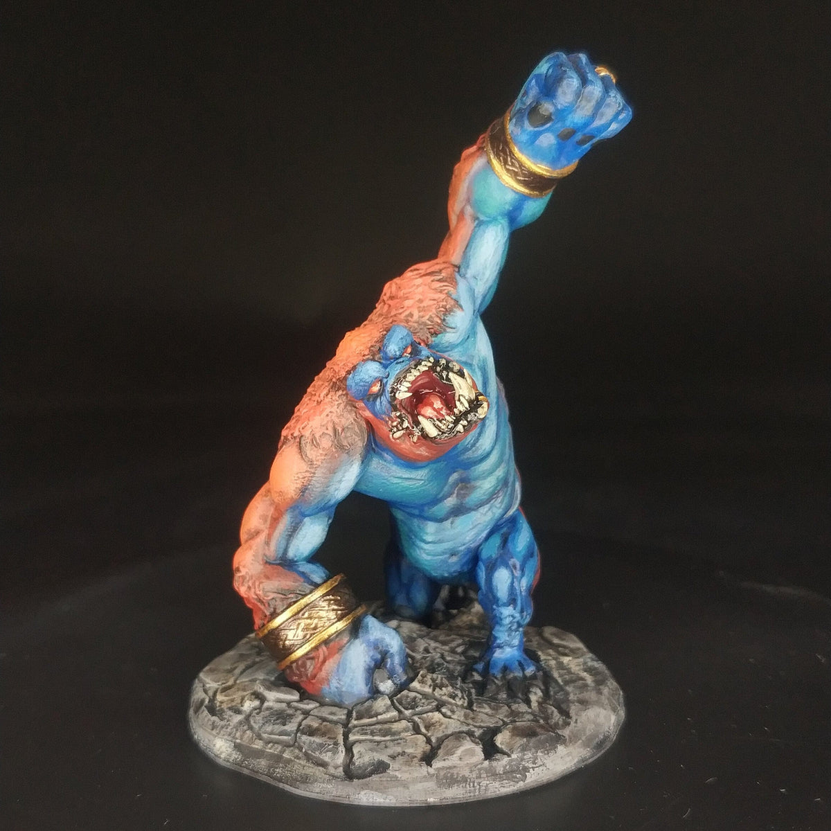 Demone gorilla Barlgura scimmia immondo miniatura 3d resina