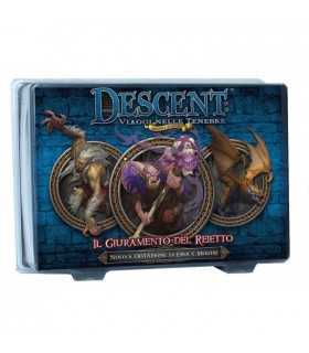 Descent: Il Giuramento del Reietto - Espansione per Giochi di Avventura, 15 Miniature, 4 Eroi, 3 Gruppi di Mostri, Strategia e C