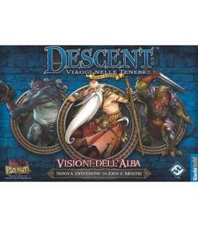 Descent: Visioni dell'Alba - Espansione per Descent 2a Edizione con 4 Eroi Unici e Mostri Spaventosi, Gioco di Avventura Fantasy