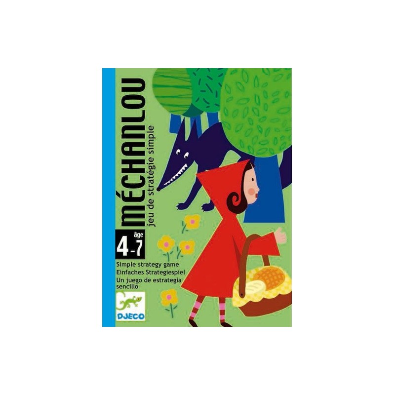 DJECO DJ05126 MECHANLOU GIOCO DI CARTE SEMPLICE DI STRATEGIA, GIOCATORI 2-4 ETA' 4-7 ANNI