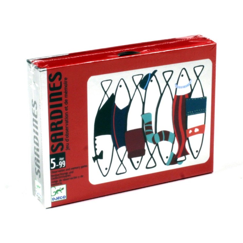 DJECO SARDINES, GIOCO DI CARTE, ANNI 6-99