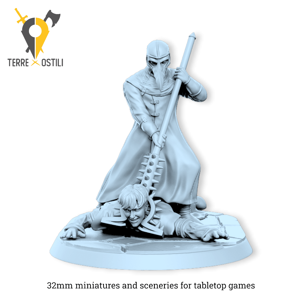 Dr beak Torturatore di prigionieri dottore | miniatura 3D resina | Terre Ostili