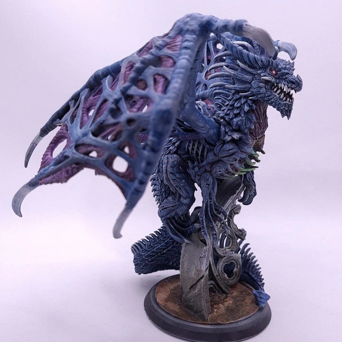 Dracolich drago zombie non morto drago scheletro scheletrico miniatura 3D resina