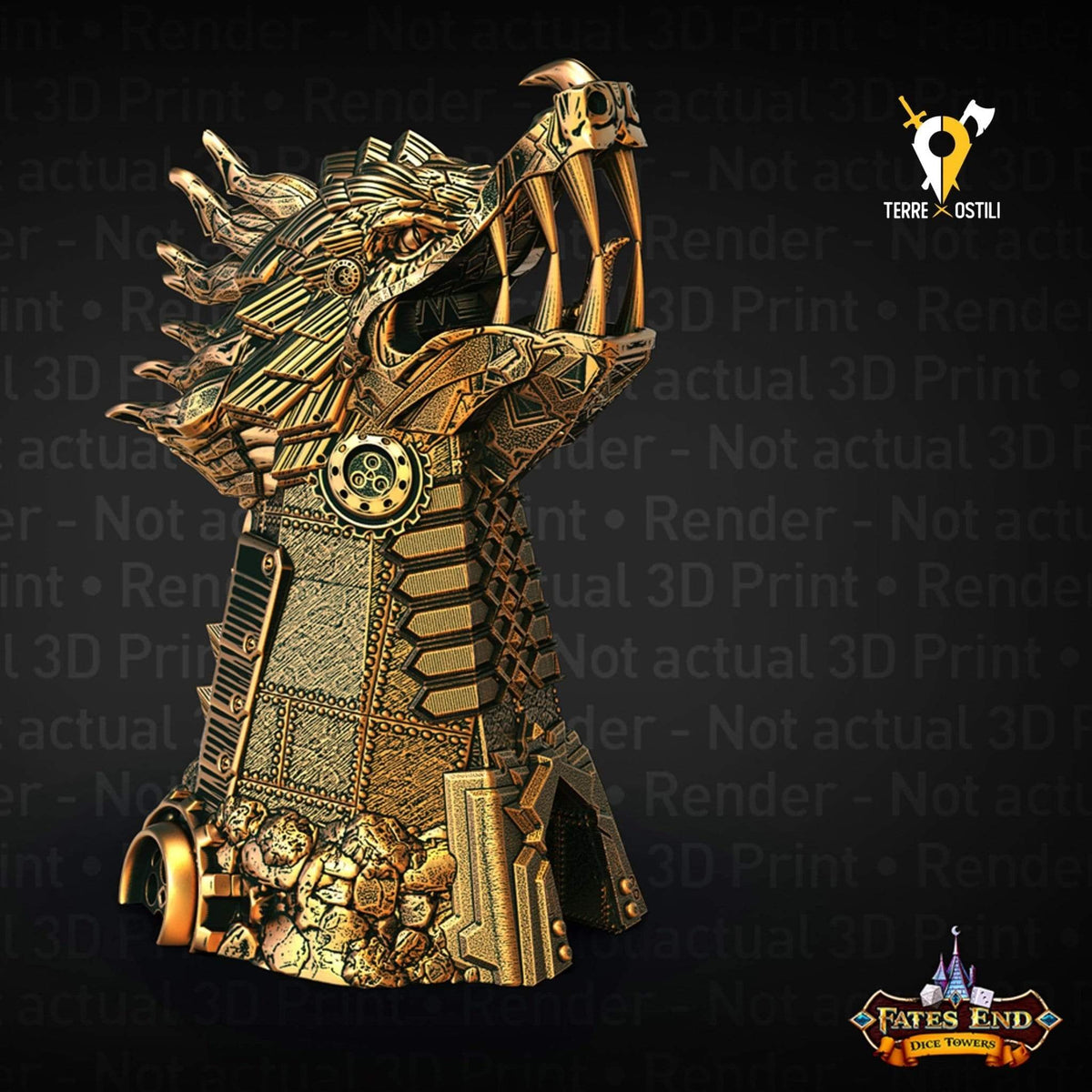 Drago meccanico Torre lancia dadi dicetower