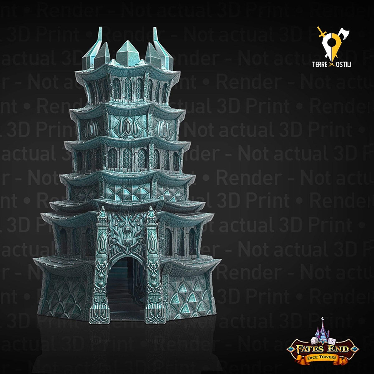 Drow elfo Torre lancia dadi dicetower