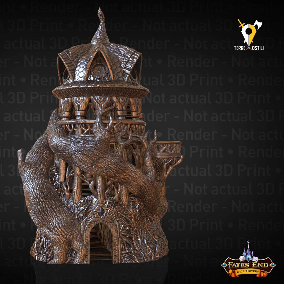 Druido elfo sciamano Torre lancia dadi dicetower