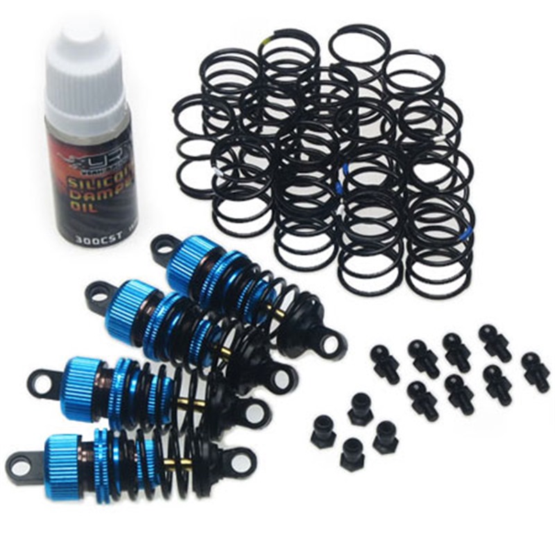 Yeah Racing set ammortizzatori 50mm per 1/10 touring Shock Gear (4) BLU - [DSG-0050BU]