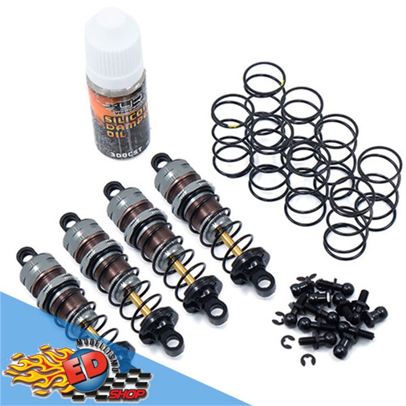 Yeah Racing set ammortizzatori 60mm per 1/10 Off Road Car (4) GRIGI - [DSG-0060GM]