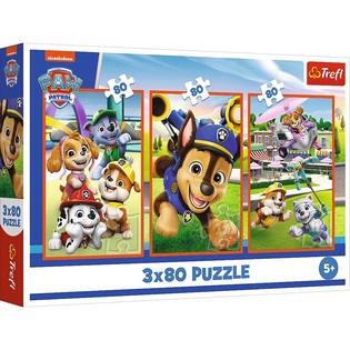 Trefl Puzzle 3 x 80 Paw Patrol La squadra dei cuccioli