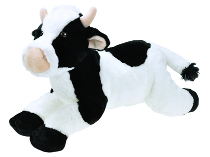 Mucca peluche sdraiata 40 cm