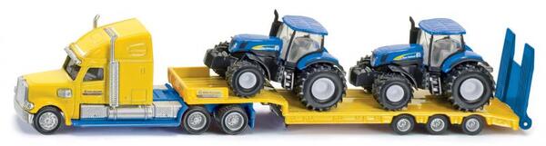 SIKU Super - Trattore con traino e 2 trattori New Holland 1:87