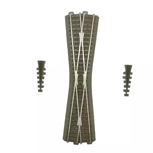 incrocio lungo 12,1° Marklin 24740 - 236,1 mm - HO: 1/87 - Codice 83 - Binario C - 3R