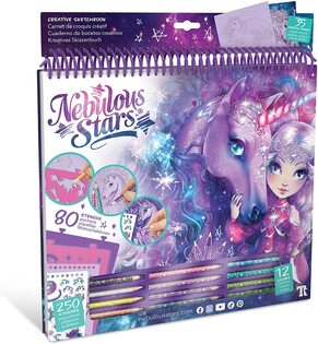 Stelle nebulose libri da colorare viola