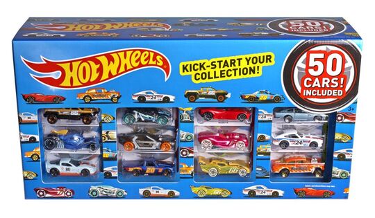 Confezione regalo Mattel Hot Wheels da 50 pezzi