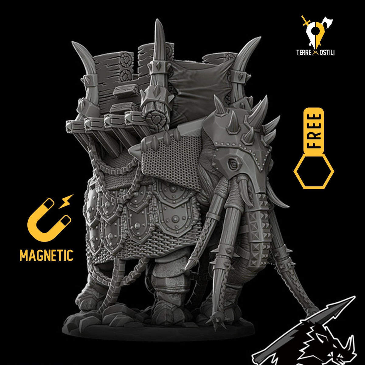 Elefante da guerra miniatura