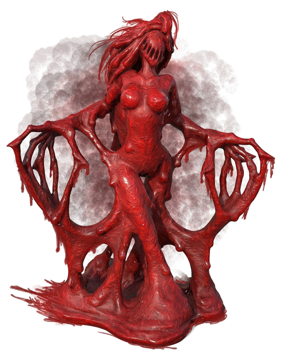 Elementale sangue demone palude marciume miniatura 3D resina