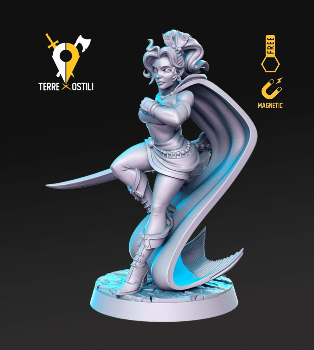 Elfa maestro di lame cantore lama danzatrice lama miniatura