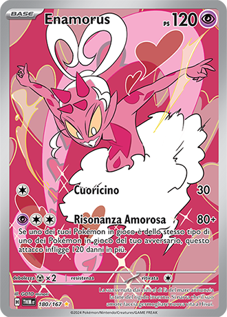 Enamorus 180/167 Illustrazione Rara - ITA - Near Mint - Scarlatto e Violetto - Crepuscolo Mascherato - Carta Pokemon